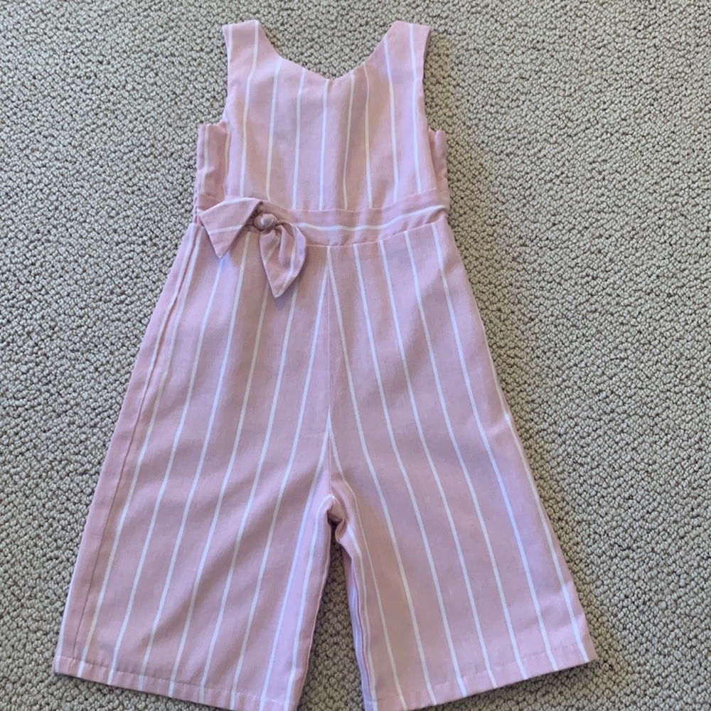 Pink striped jumper
